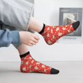 thumbnail image 4 of Salouo Japanese Maneki Cats Pattern Unisex Middle Tube Socks,Middle-Finger Knee High Socks Over The Calf Tube Stocking Crew Stockings for Women and Men Tube Socks, 4 of 8