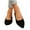 Black, variant on Xfvqtps Womens Black Suede Driving Shoes Comfortable Flat Soled Loafers for Work Casual Slip on with Pointed Toe Black