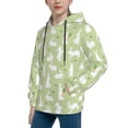 thumbnail image 2 of Lsque Rabbit And Carrot (2) Patten Youth Hoodie Sweatshirt Pullover with Kangaroo Pocket Boys and Girls Hoodie Warm Hoodie for Kids-X-Large, 2 of 6