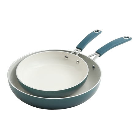 The Pioneer Woman Classic Belly Frying Pan Set, Ocean Teal, 2 Piece
