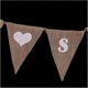 thumbnail image 2 of BABY SHOWER LOVE HEART Garland Bunting Banner Rustic Christening Baby Shower Garland Decoration, 2 of 3