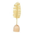 thumbnail image 3 of Estatuilla de hoja de planta, adorno de escritorio, fondo de madera, decorativo hecho a mano, Color dorado para , multifuncional 6 cm x 225 cm, 3 of 9