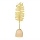 thumbnail image 3 of Escultura de hoja de metal, decoración de mesa, estatua de hoja, artesanía hecha a mano, color dorado 6 cm x 225 cm, 3 of 9