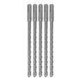 thumbnail image 5 of 5PCS Impact Drill Bits with Carbide Tip Rotary Hammer Bit 2 Flute Spiral Bits for Brick Concrete 210mm 8mm / 0.31in, 5 of 5