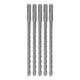 thumbnail image 5 of 5PCS Impact Drill Bits with Carbide Tip Rotary Hammer Bit 2 Flute Spiral Bits for Brick Concrete 210mm 8mm / 0.31in, 5 of 5