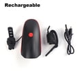thumbnail image 4 of Bicicleta Luz LED Advertencia Dimmable IP44 Impermeable Mountain Bike Lámpara Bicicleta Brillante Ciclismo Batería Operada Tailight MTB Linterna Tipo de carga Jumpingount OD003251-01, 4 of 6