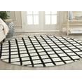 thumbnail image 2 of SAFAVIEH Chatham Jahn Geometric Wool Area Rug, Ivory/Black, 7' x 7' Round, 2 of 7