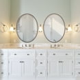 thumbnail image 4 of OVALCREST - Singapore Framed Floating Oval Mirror - Rubbed Bronze - 20 5/8" x 24 5/8", 4 of 8