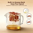 thumbnail image 6 of Glass Microwave Bacon Cooker(2.1L/74Oz), Heat Resistant, Non-Stick Oil, Multifunctional Glass Bacon Grill, Glass Bacon Cooker for Microwave Oven for Home Cooking, Picnics, and BBQ, 6 of 8