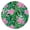 with, variant on Waterproof Round Tablecloth with Exotic Floral and Hawaiian Print Designs, Elastic Fitted Vinyl Table Cover with Backing, Ideal for Indoor Dining and Outdoor Use