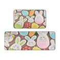thumbnail image 1 of Vwrxbz Easter Kitchen Floor Mat Anti Slip Absorbent Door Mat Rabbit Pattern Home Decor 2 Piece Set, 1 of 9