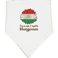 thumbnail image 2 of Inktastic I'm So Cute, I Must Be Hungarian Hungary Sunflower Baby Bandana Bib, 2 of 4
