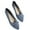 Blue, variant on Women's Elegant Wide Width Pointed Toe Ballet Flats - Breathable Lining Formal Dress Shoes with Slip-Resistant Rubber Sole for Work & Evening Events