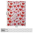 thumbnail image 4 of FUMJ Valentine's Day Romantic Heart-Shaped Pattern Plush Throw Blanket, Soft, Warm, Cozy, Reversible Blanket for Bed Couch Sofa Chair Travel, 4 of 6