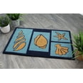 thumbnail image 3 of Natural Geo Island Beach Seashells Blue/Sky Coir Doormat, 20"x31", 3 of 5