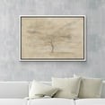 thumbnail image 2 of IDEA4WALL Framed Canvas Art Wall Decor Minimalist Bare Tree Landscape in Neutral Tones Home Wall Decorations Minimalist Illustrations Digital Art for Dorm Home Office - 24"x36" White, 2 of 5