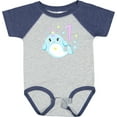 thumbnail image 3 of Inktastic Happy 1st Birthday with Cute Narwhal Stars and Bubbles Boys or Girls Baby Bodysuit, 3 of 5