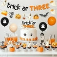 thumbnail image 3 of Halloween 3rd Birthday Decoraions Trick or THREE Banner Garland Halloween 3rd Birthday Cake Topper Cupcake Toppers Balloons for Girls Boys Third Bday Party Supplies, 3 of 7