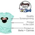 thumbnail image 4 of Women and Teen Floral Mickey Flower Shirt Adult Women Ladies Boho Character Tshirt (Mint, 4X Large), 4 of 7