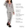 thumbnail image 3 of MeMoi Women's Henley Plaid Cotton Blend Pajama Set - Womens - Female, 3 of 8