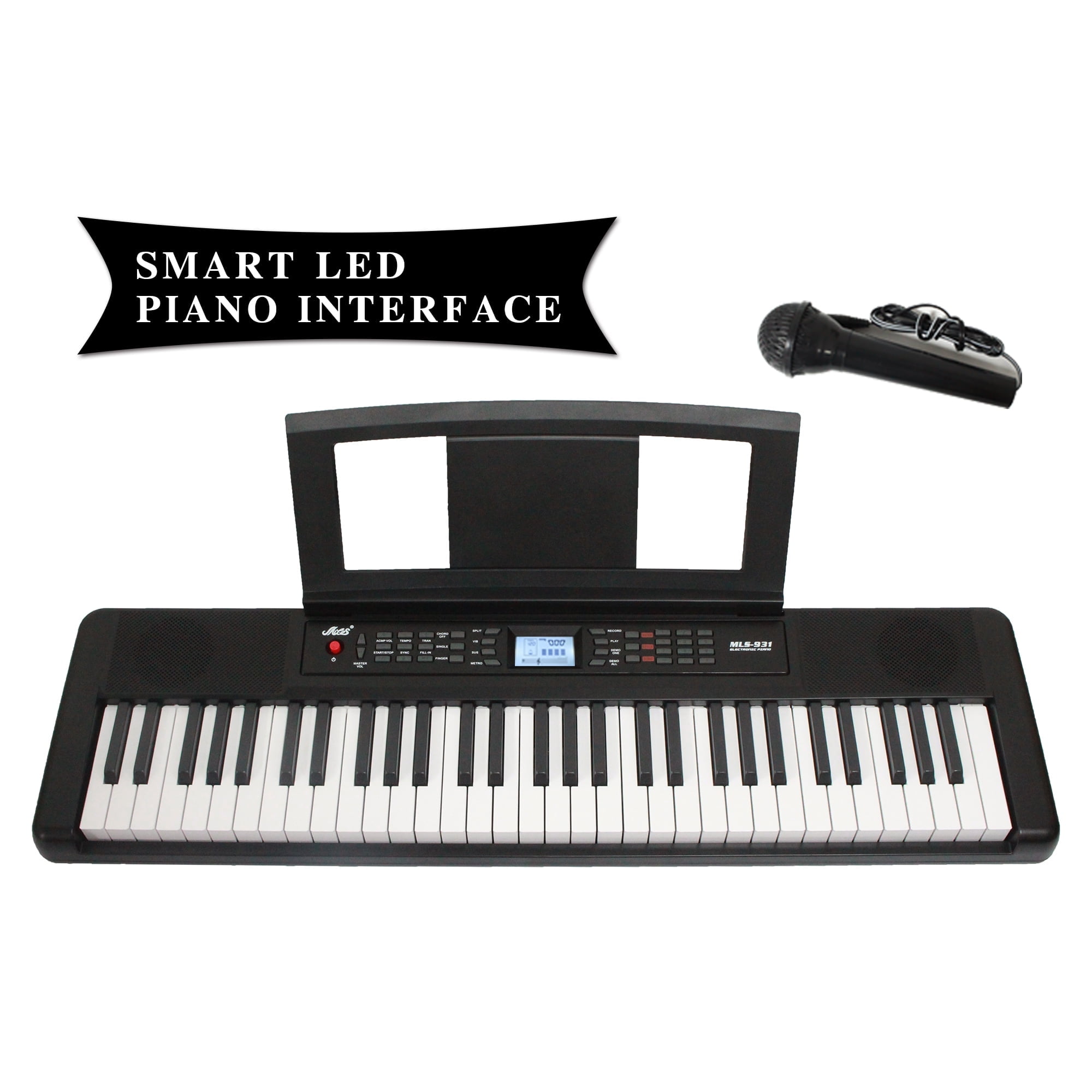 ZENY 61-Key Adult Musical Portable Electronic Piano Keyboard Kit