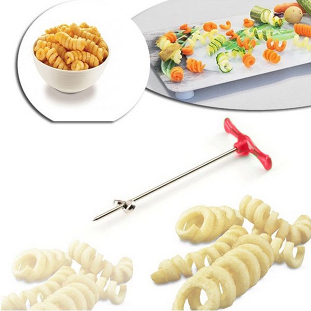 Aursykel Manual Vegetable Spiralizer for Radishes and Potatoes Long Lasting ABS Stainless Steel Construction Suit for Kitchen Use Convenient Rotary Cutter Design Cooking Tool
