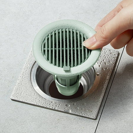 

Riguas 1 Set Drainage Deodorant Anti-Blocking Portable Filter Garbage Prevent Insect Durable Deodorant Anti-crack Reusable Deodorant Floor Drain for Bathroom