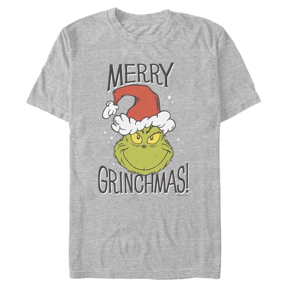 Mens The Grinch Mean One and Merry Christmas T Shirt