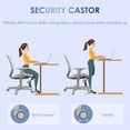 thumbnail image 4 of Vinsetto Mesh Office Chair, Small Computer Desk Chair, Space Saving, Grey, 4 of 10