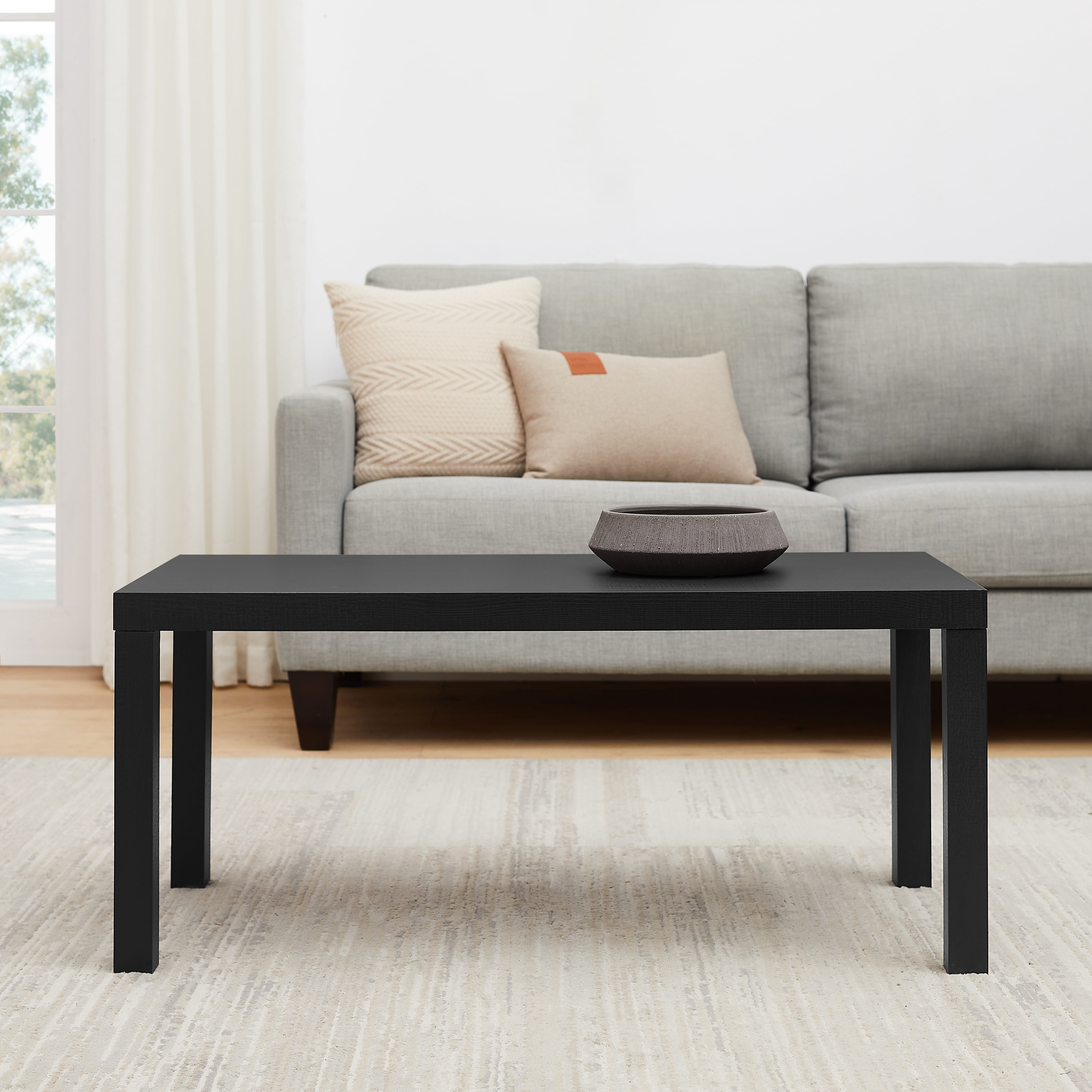 Mainstays Parson Coffee Table, Black Finish