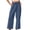 Dark Blue, variant on Elara Women Lightweight Casual Pants Straight Leg Comfortable Trousers With Pockets Breathable Loose Fit For Everyday Wear Brick Red L
