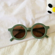 Baby Sunglasses 2 Years Old Morandi Color Girls Boys Sunshade UV Protection Children Sunglasses, Green Auspicious NUNADERNU