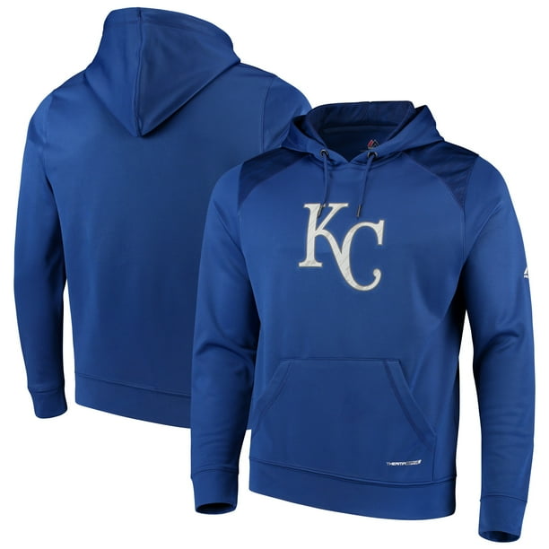 Kansas City Royals Majestic Armour Poly Fleece Pullover Hoodie - Royal ...