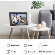 Digital Picture Frame WiFi 10.1 Inch Digital Photo Frame, Electronic Picture Frame, 16GB Storage, Auto-Rotate, IPS Touch Screen, Easy Setup and Share Photos and Videos via Free App from Anywhere