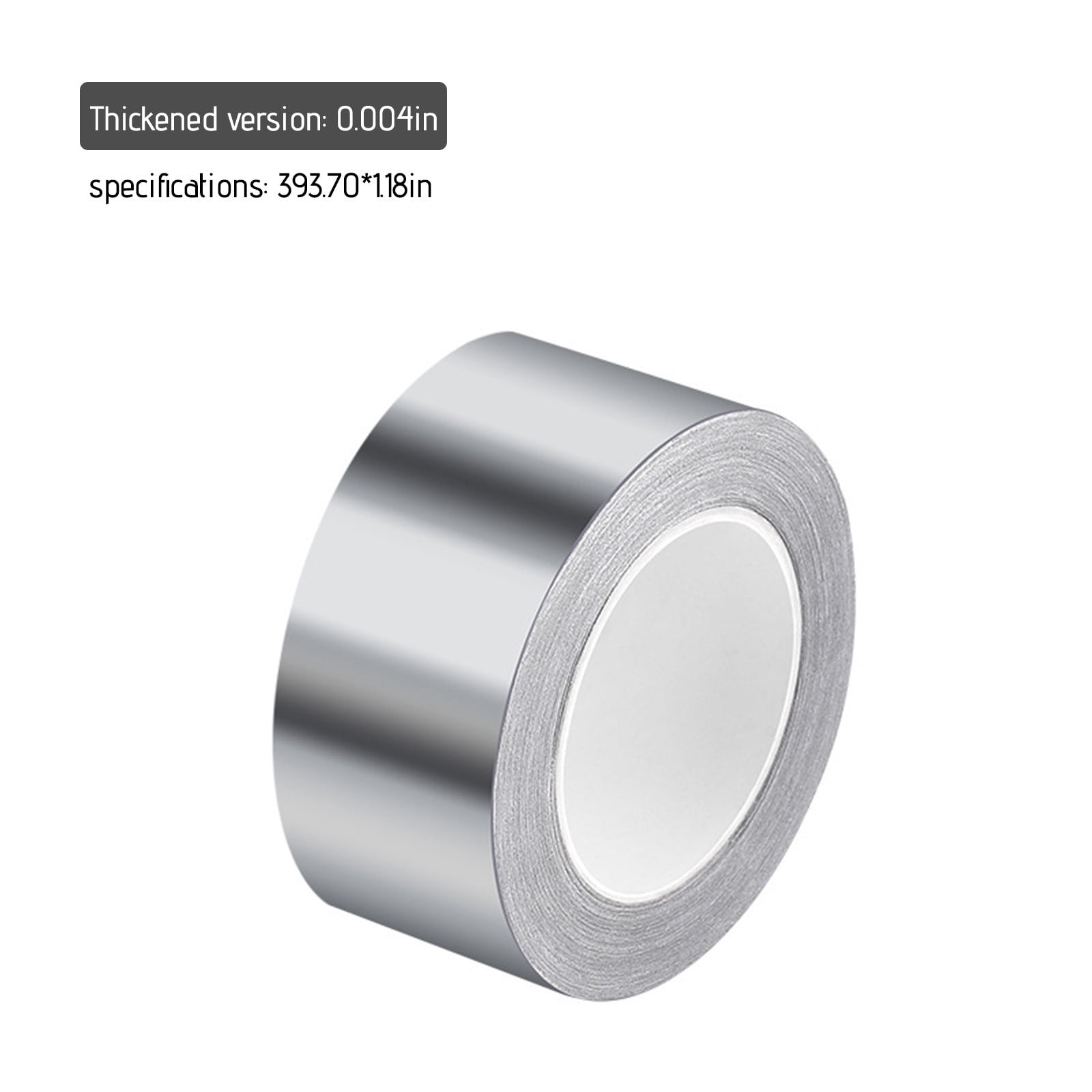 Shrysg Thicker Aluminum Foil Tape 1.2inch x 400 inch Foil Thick of Grade HVAC Metal Tape Heavy Duty Silver Duct Tape for Sealing& Insulation Ductwork,Exhaust Pipe,Air Vents,AC,Dryer,Furnace
