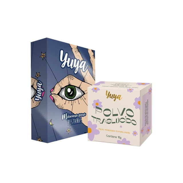 Set de Polvo Translúcido y Máscara para Pestañas Yuya 16g 10g