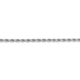 thumbnail image 3 of Real 14kt White Gold 3mm Diamond Cut Rope with Lobster Clasp Chain; 30 inch; for Adults and Teens; for Women and Men, 3 of 5
