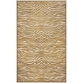 thumbnail image 4 of SAFAVIEH Martha Stewart Lisa Tiger Stripes Area Rug, Taupe/Cream, 8' x 10', 4 of 6