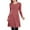 Pink, variant on Womens Long Sleeve Fall Dresses with Pockets 2025 Flowy Casual Ribbed Knit Crew Neck Knee Length Sweater Dress Wine S