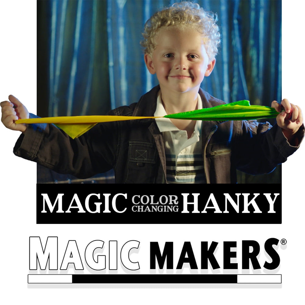 MAGIC COLOR CHANGING HANKY MAGIC MAKERS TRICK SILKS HANDKERCHIEFS PROP ILLUSION 