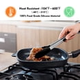 thumbnail image 2 of Pinzas de cocina HOTEC Premium de acero inoxidable con puntas de silicona, 2 of 9