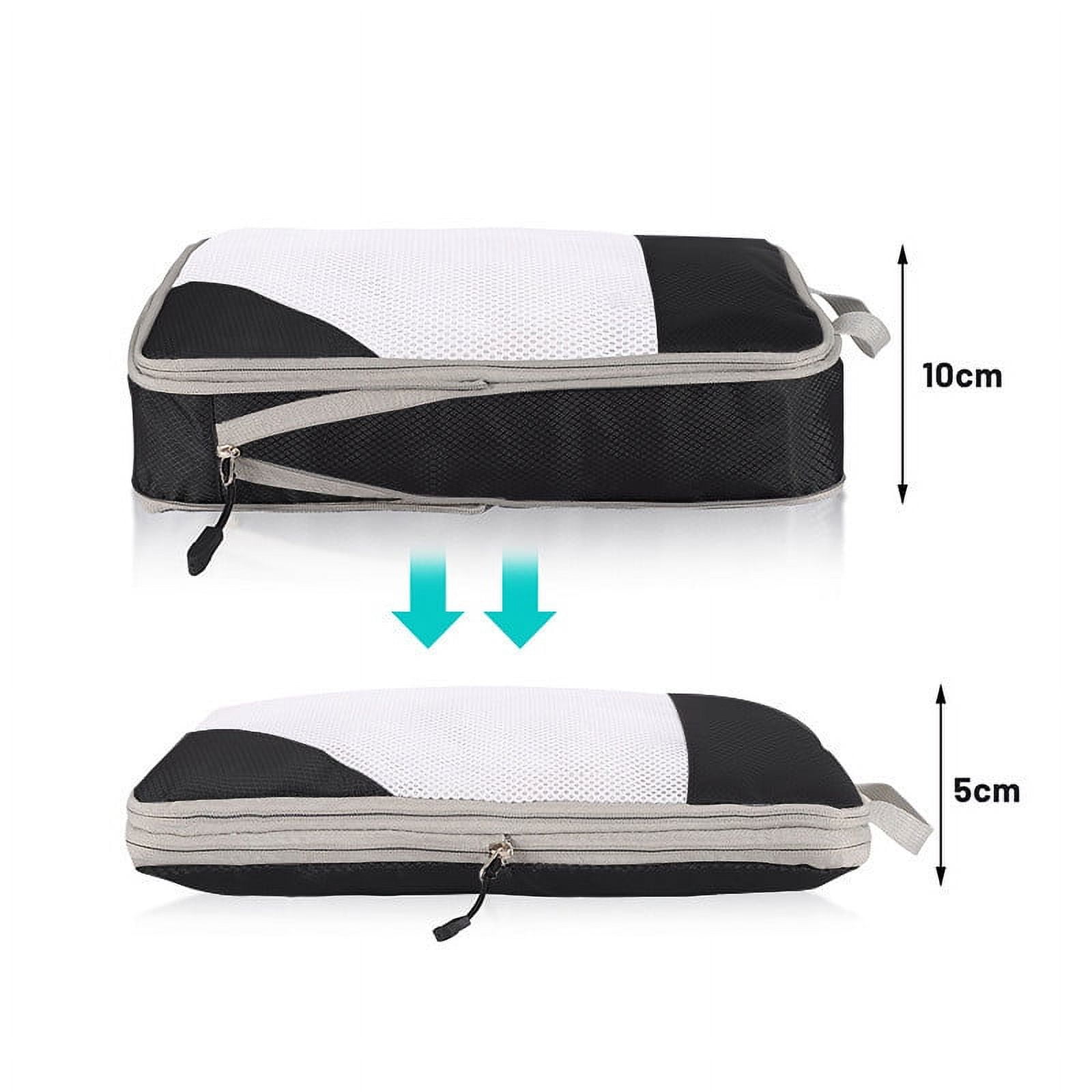 Packing Cubes for Suitcases Travel 4 PCS Expandable Organizer Set with Compression Zipper for Luggage and Duffel Bags