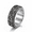 Silver, variant on Men's Evil Eye Spinner Ring, Stainless Steel Gothic Rotating Statement Band