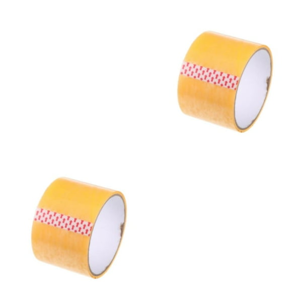 Matsuzay brillan en la oscuridad cinta de bola adhesiva diy alivio del estrés juguete de descompresión luminosa artesanías rodantes para el 6CM/Amarillo 2Conjunto