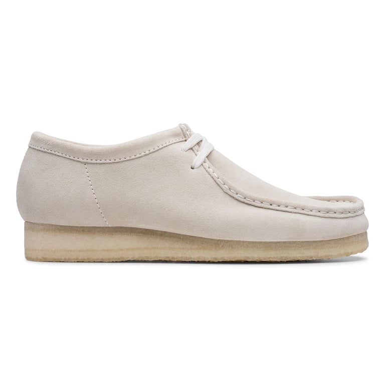 Clarks Wallabee Mens Shoes Off White Suede 26139174 - Walmart.com