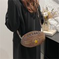 thumbnail image 3 of Diconna Sac Bandoulière pour Femmes avec Bandoulière Réglable Sac Vintage Élégant en Forme de Rugby, 3 of 9