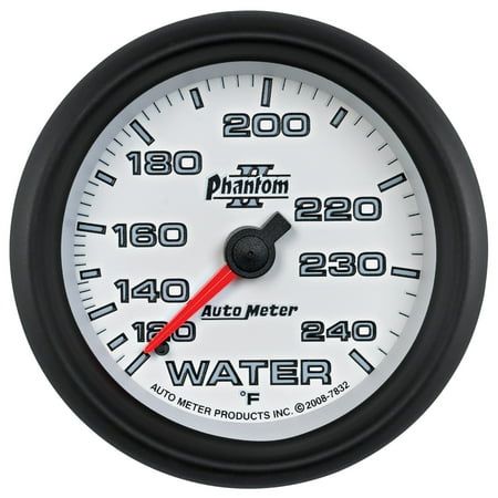 Auto Meter 7832 Phantom II 2-5/8 120-240 F Mechanical Water Temperature Gauge