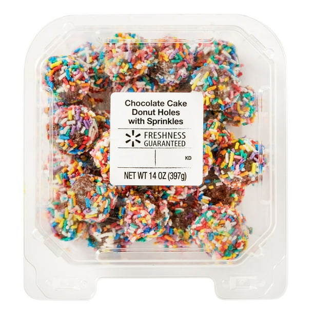 Freshness Guaranteed Chocolate Cake Donut Holes with Sprinkles, 14 oz