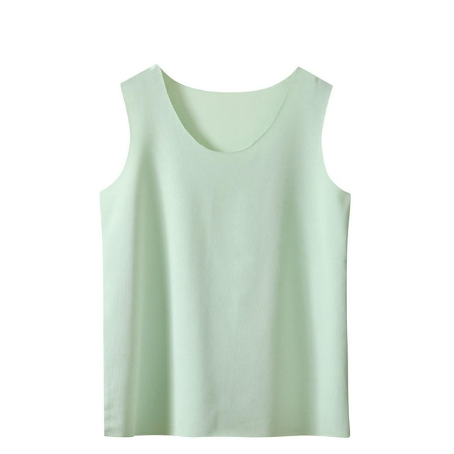 VEKDONE Chemise de Base Confortable et Respirante pour Enfants, Couleur Unie, Col Rond, Taille Moyenne, Été