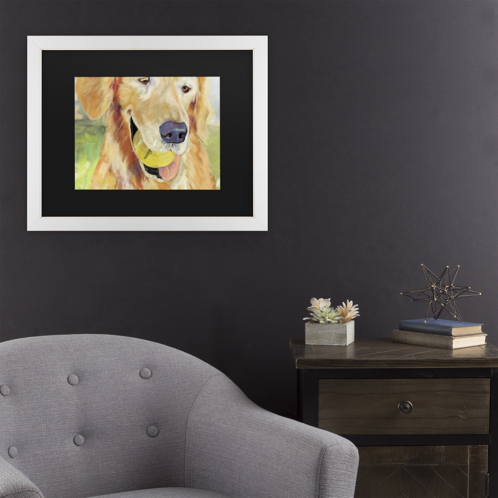 Trademark Fine Art 'Gus' Canvas Art by Pat Saunders-White